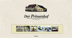 Desktop Screenshot of prinsenhof.de